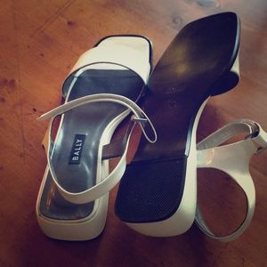 White summer sandals